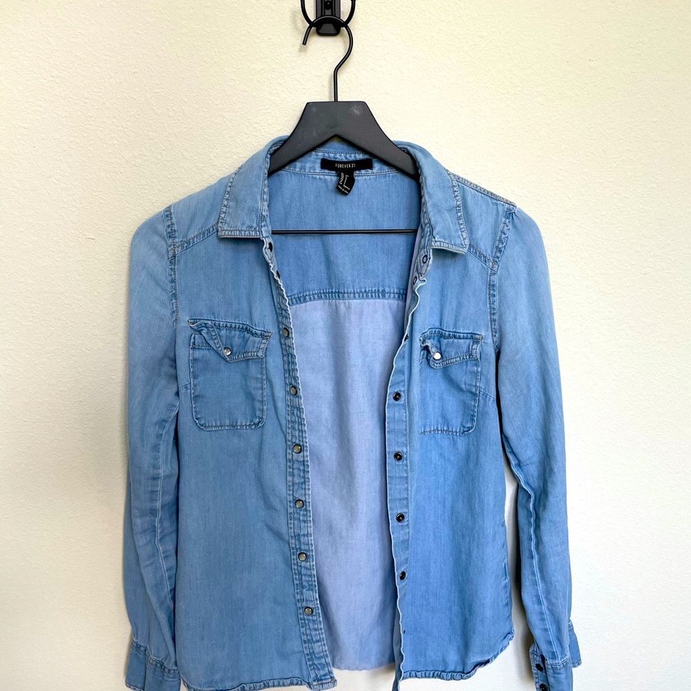 Jean button up